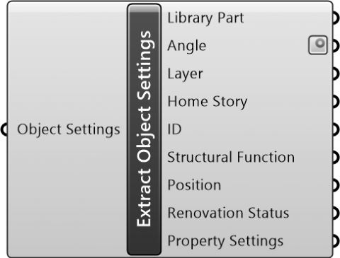 Extract Object Settings